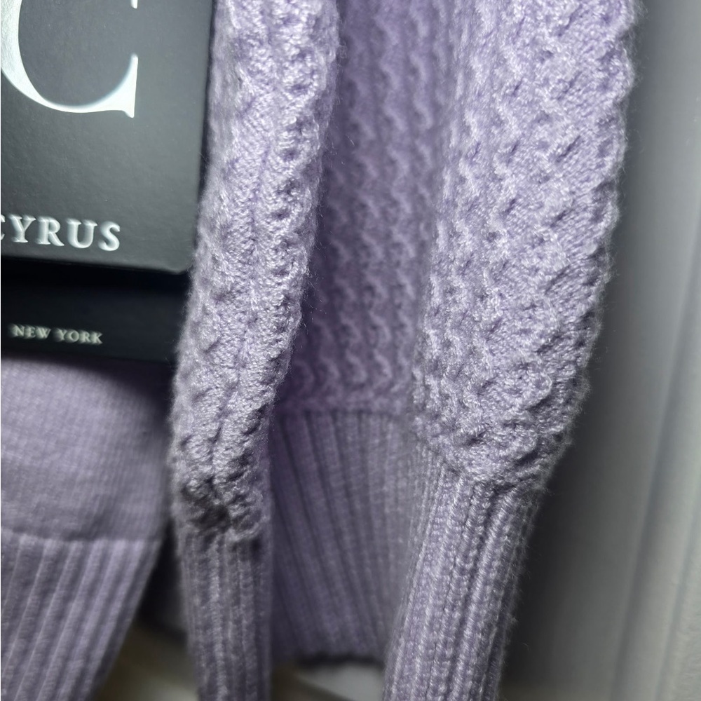 Cyrus Woman’s Lavendar Sweater Size 2X NEW Plus Textured Retail $99 Light - Picture 6 of 11